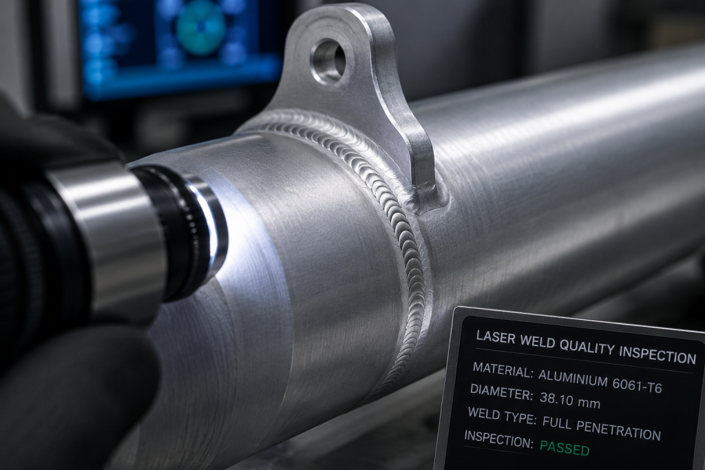  Precision laser weld seam aerospace aluminium tube assembly quality inspection